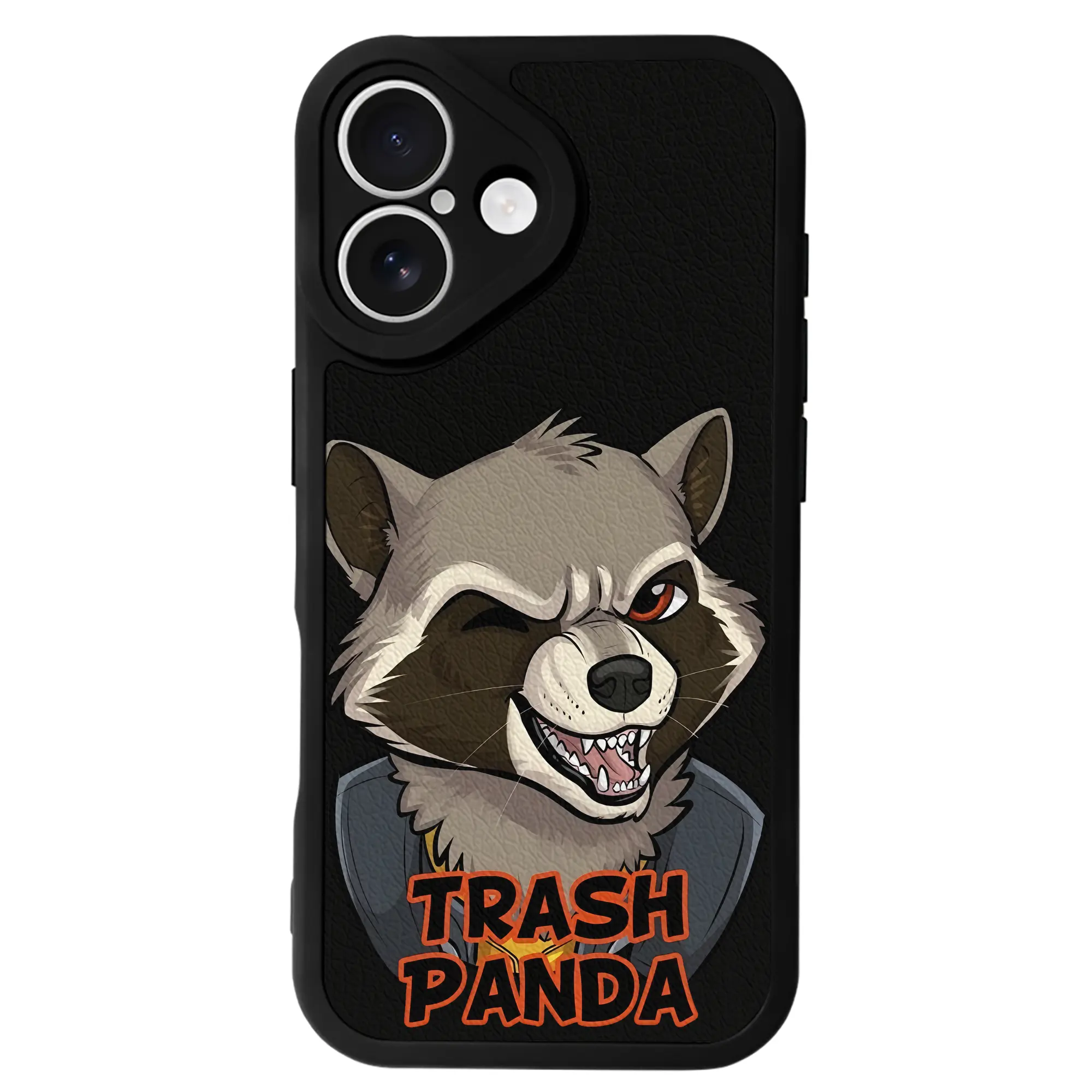 アベンジャーズ (Avenjāzu) グッズ ロケット(Roketto) - IPhone 16シリーズ対応 ・ シリコンスマホケース ・ レザー調 ・ 高精度フィット ・ 耐衝撃 ・ ワイヤレス充電対応 ・ 精密カット